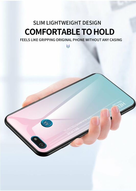 Защитный чехол Deexe Gradient Color для Motorola Moto E6 Play (XT2029) - Black: фото 7 из 11