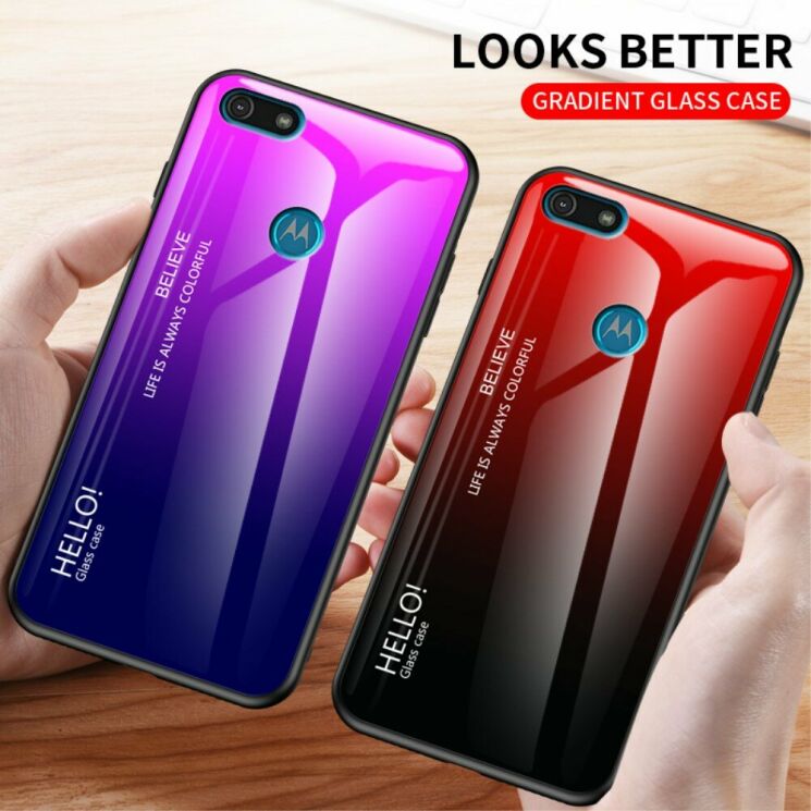 Защитный чехол Deexe Gradient Color для Motorola Moto E6 Play (XT2029) - Black: фото 4 из 11