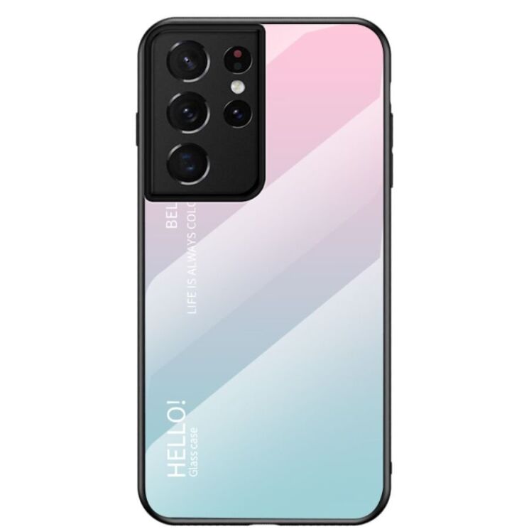 Защитный чехол Deexe Gradient Color для Samsung Galaxy S21 Ultra - Pink / Blue: фото 1 из 1