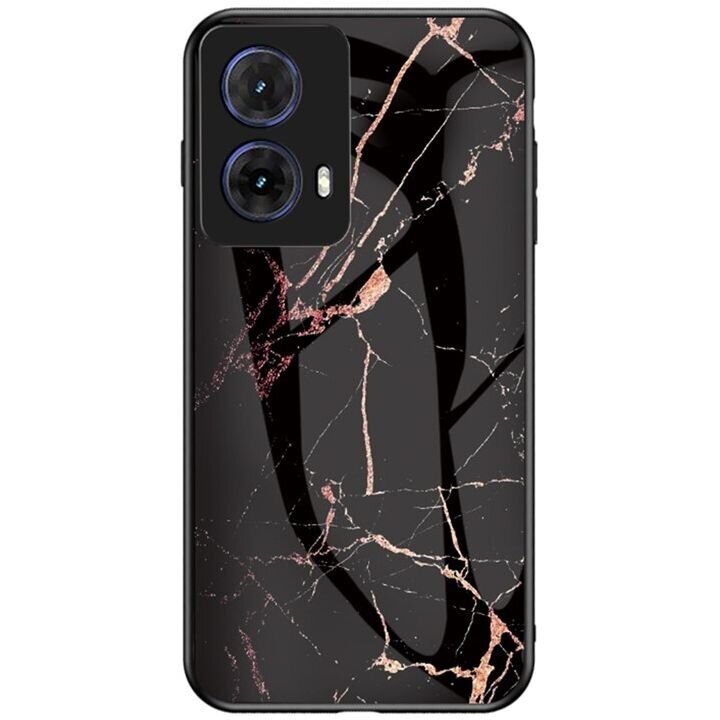 Защитный чехол Deexe Gradient Pattern для Motorola Moto G85 - Gold / Black: фото 1 из 6