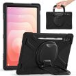 Защитный чехол Deexe Hand Grip для Samsung Galaxy Tab S12 Ultra / S11 Ultra (X930/X936) - Black (435702B)