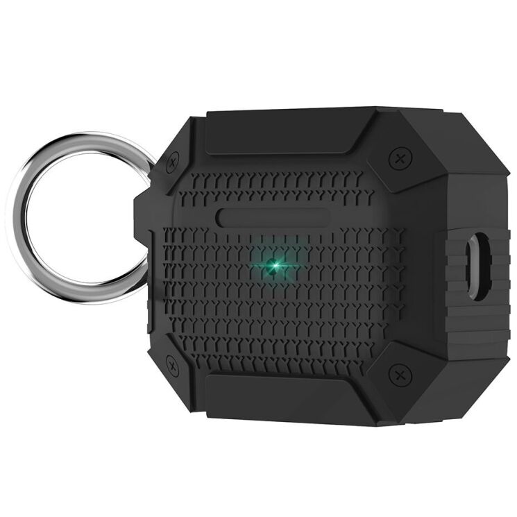 Защитный чехол Deexe Heavy Case для AirPods Pro 3 - Black: фото 1 из 8