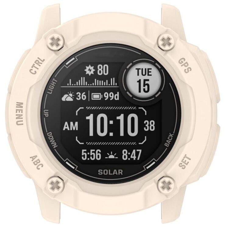 Защитный чехол Deexe Hollow Cover для Garmin Instinct 2X - Starlight: фото 6 из 8