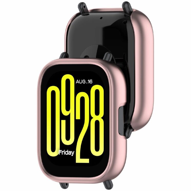 Защитный чехол Deexe Hollow Frame для Xiaomi Redmi Watch 5 Lite - Rose Gold: фото 3 из 6