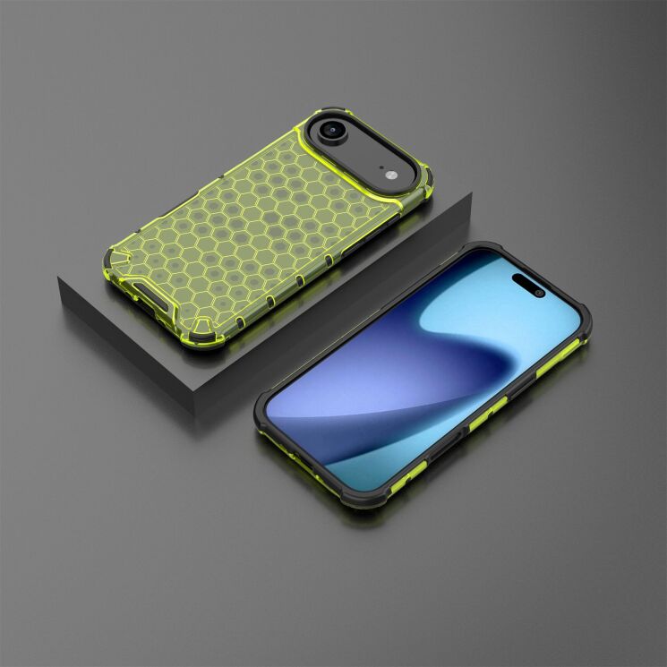Захисний чохол Deexe Honeycomb Series для Apple iPhone 17 Air - Green: фото 4 з 6