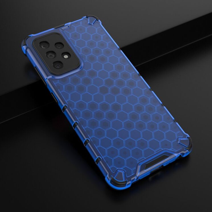 Защитный чехол Deexe Honeycomb Series для Samsung Galaxy A52 (A525) / A52s (A528) - Blue: фото 4 из 6
