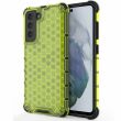 Защитный чехол Deexe Honeycomb Series для Samsung Galaxy S21 FE (G990) - Green (230624G)
