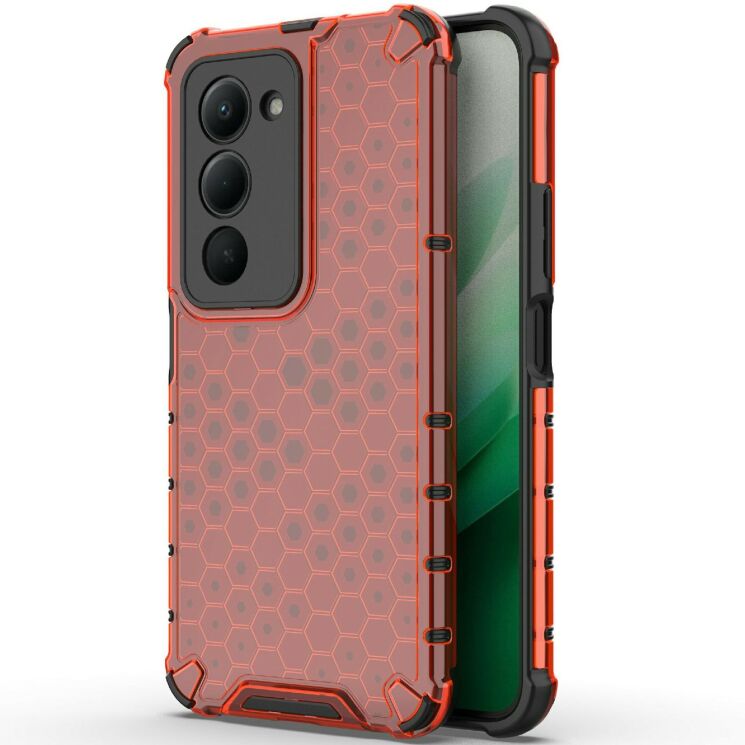 Защитный чехол Deexe Honeycomb Series для Xiaomi Redmi 15 - Red (390918R) Защитный чехол Deexe Honeycomb Series для Xiaomi Redmi 15 - Red: фото 1 из 5