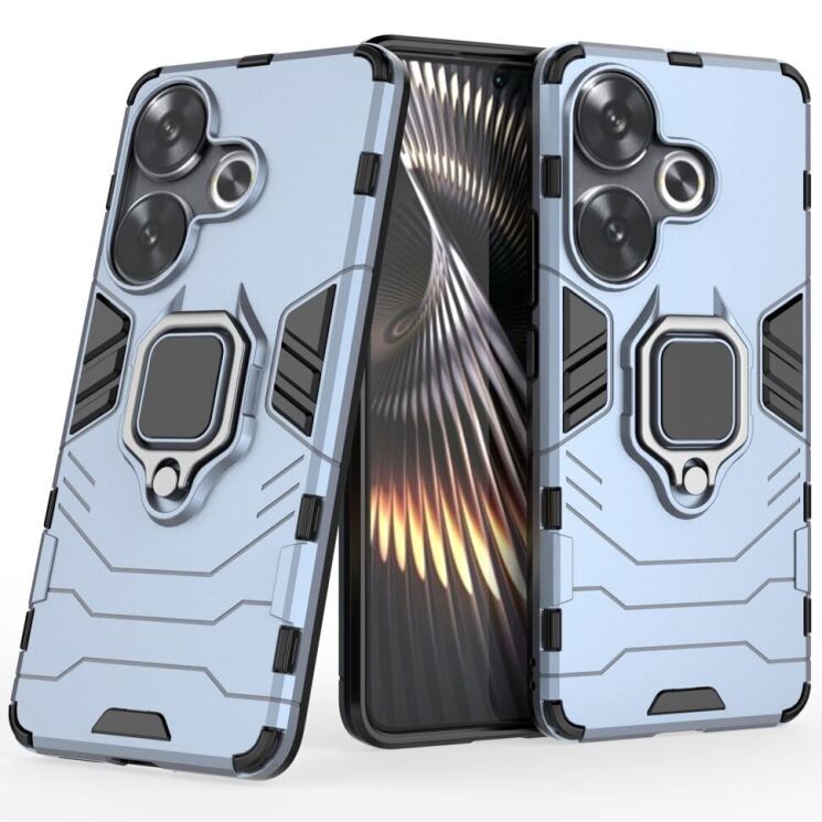 Защитный чехол Deexe Hybrid Case для Xiaomi Poco F6 - Blue: фото 1 из 6