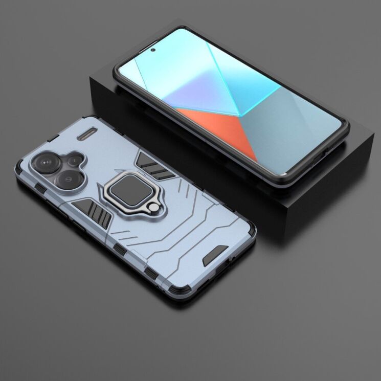 Захисний чохол Deexe Hybrid Case для Xiaomi Redmi Note 13 Pro+ - Blue: фото 3 з 5