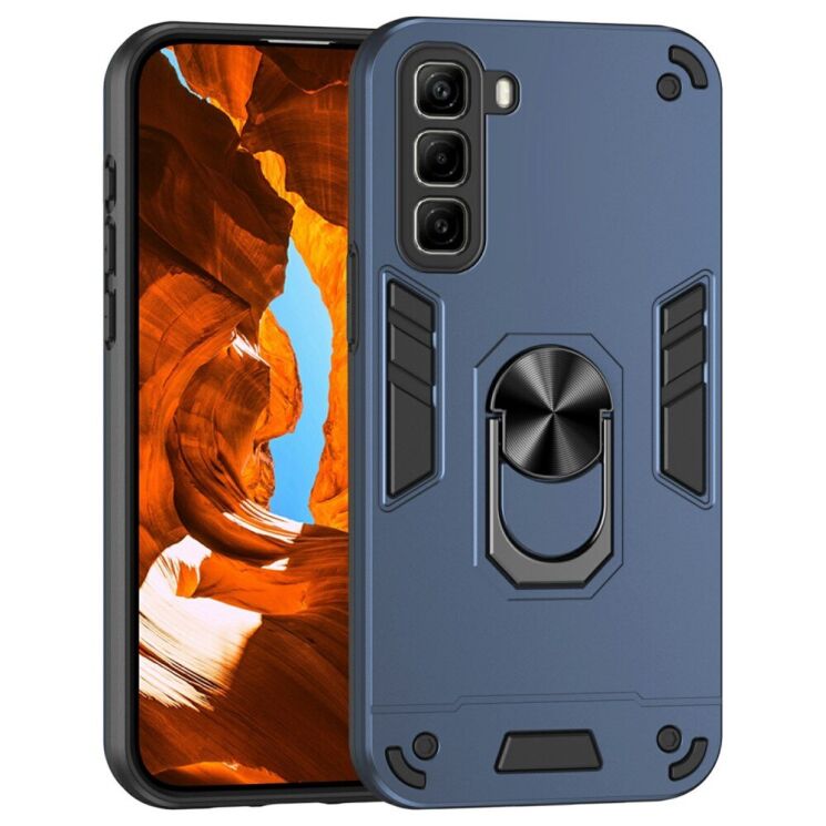 Защитный чехол Deexe Hybrid Shell для Infinix Hot 50 - Blue: фото 1 из 7