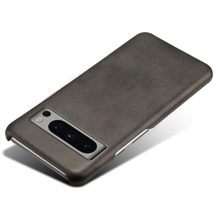 Защитный чехол Deexe Leather Back Cover для Google Pixel 8 Pro - Black: фото 3 из 4