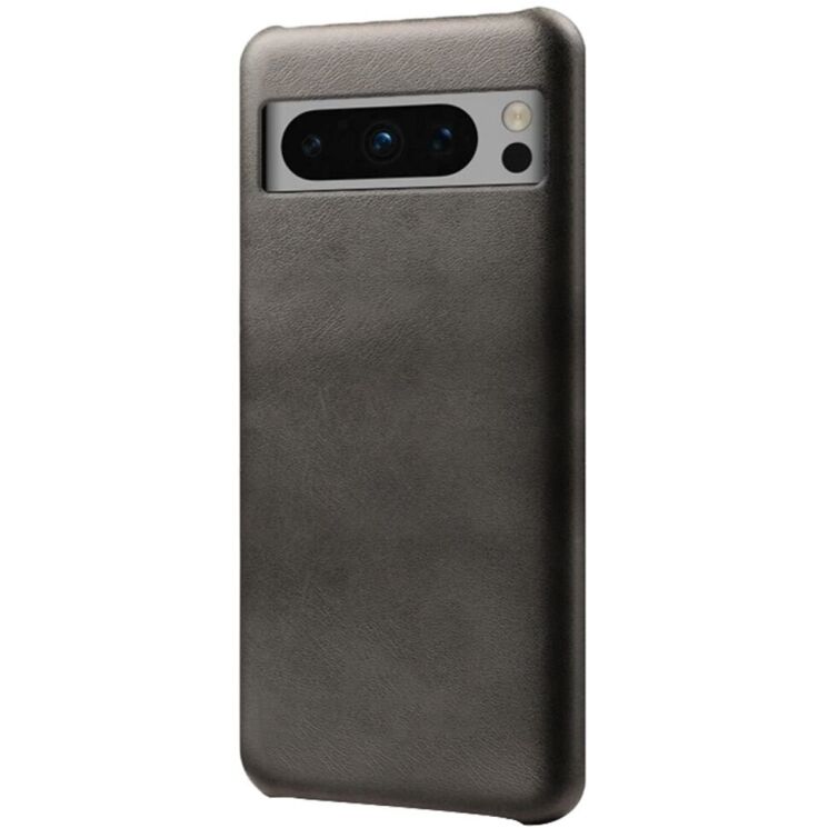 Защитный чехол Deexe Leather Back Cover для Google Pixel 8 Pro - Black: фото 2 из 4
