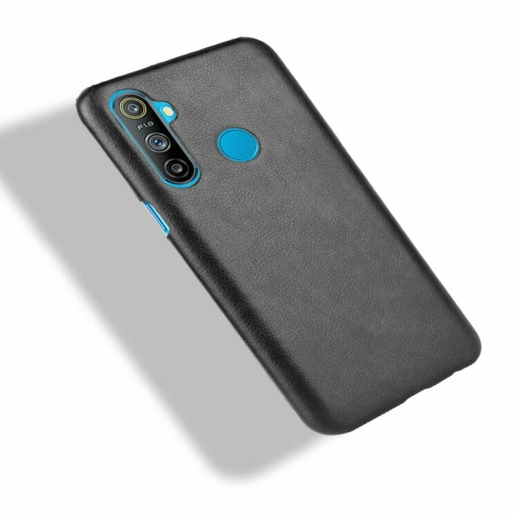 Захисний чохол Deexe Leather Back Cover для Realme C3 - Black: фото 4 з 6