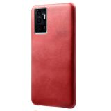 Защитный чехол Deexe Leather Back Cover для VIVO V23e - Red: фото 1 из 4