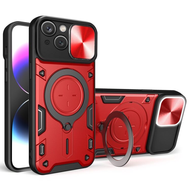 Захисний чохол Deexe Magnetic Space для Apple iPhone 15 - Red: фото 1 з 9