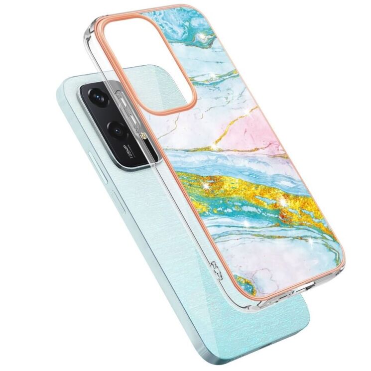 Защитный чехол Deexe Marble Style для Honor 200 Lite - Light Green: фото 2 из 6