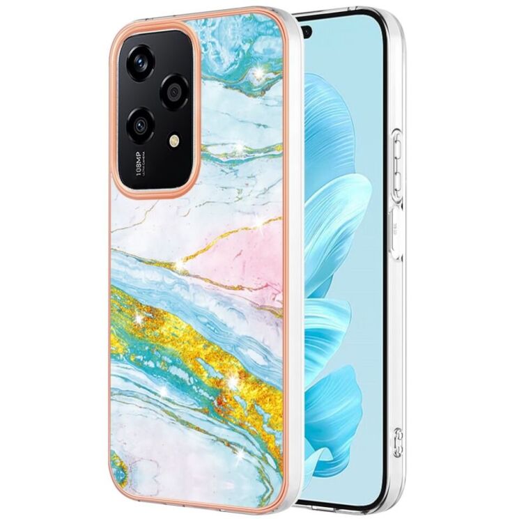 Защитный чехол Deexe Marble Style для Honor 200 Lite - Light Green: фото 1 из 6