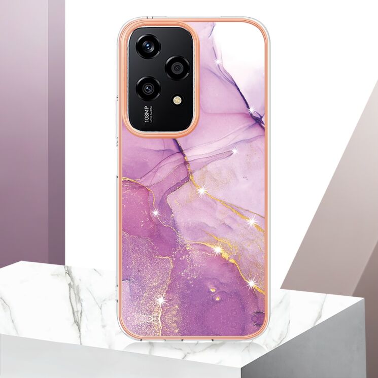 Защитный чехол Deexe Marble Style для Honor 200 Lite - Light Green: фото 5 из 6
