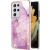 Защитный чехол Deexe Marble Style для Samsung Galaxy S21 Ultra (G998) - Light Purple: фото 1 из 4
