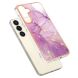 Захисний чохол Deexe Marble Style для Samsung Galaxy S24 - Light Purple (343532LV). Фото 2 з 6