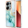 Защитный чехол Deexe Marble Style для Xiaomi Redmi Note 13 Pro 4G / Poco M6 Pro - Green (345763G)
