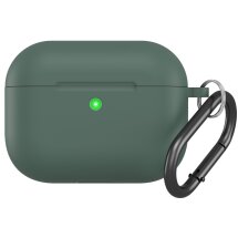 Защитный чехол Deexe Matte Case (FH) для AirPods Pro 3 - Dark Green: фото 1 из 4