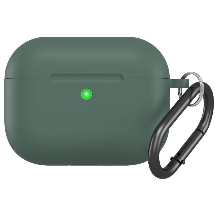 Защитный чехол Deexe Matte Case (FH) для AirPods Pro 3 - Dark Green: фото 1 из 4