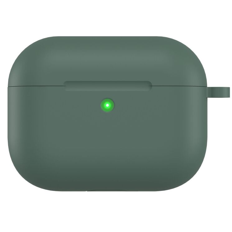 Защитный чехол Deexe Matte Case (FH) для AirPods Pro 3 - Dark Green: фото 2 из 4