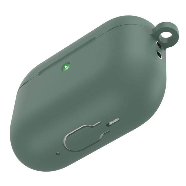 Защитный чехол Deexe Matte Case (FH) для AirPods Pro 3 - Dark Green: фото 3 из 4