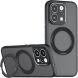 Защитный чехол Deexe Matte Skin Kickstand with MagSafe для Honor 600 Lite - Transparent Black (411807TB). Фото 1 из 13