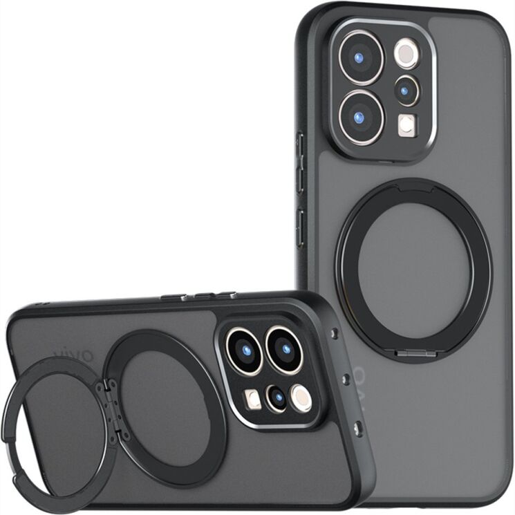 Защитный чехол Deexe Matte Skin Kickstand with MagSafe для Honor 600 Lite - Transparent Black (411807TB) Защитный чехол Deexe Matte Skin Kickstand with MagSafe для Honor 600 Lite - Transparent Black: фото 1 из 13