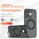 Защитный чехол Deexe Matte Skin Kickstand with MagSafe для Honor 600 Lite - Transparent Black (411807TB). Фото 4 из 13