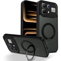 Защитный чехол Deexe Matte Skin Kickstand with MagSafe для Infinix Note 60 Pro / Note 60 - Black: фото 1 из 8