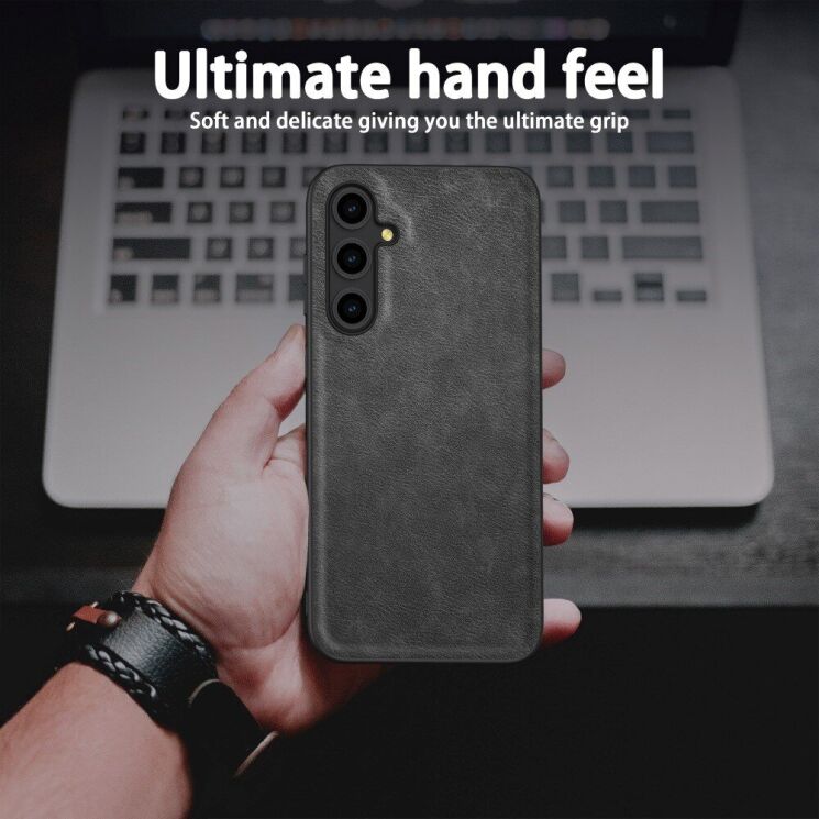 Защитный чехол Deexe Retro Cover для Samsung Galaxy M35 (M356) - Brown: фото 3 из 7