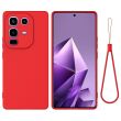 Защитный чехол Deexe Silicone Case для Infinix Note 50 / Note 50 Pro - Red (379204R)