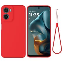 Защитный чехол Deexe Silicone Case для Motorola Moto G05 / Moto E15 - Red: фото 1 из 9