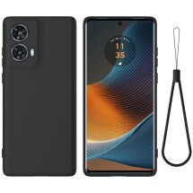 Защитный чехол Deexe Silicone Case для Motorola Moto G85 - Black: фото 1 из 7