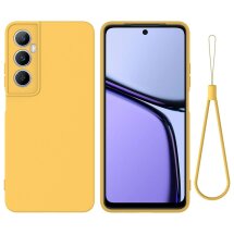 Защитный чехол Deexe Silicone Case для Realme C65 - Yellow: фото 1 из 8