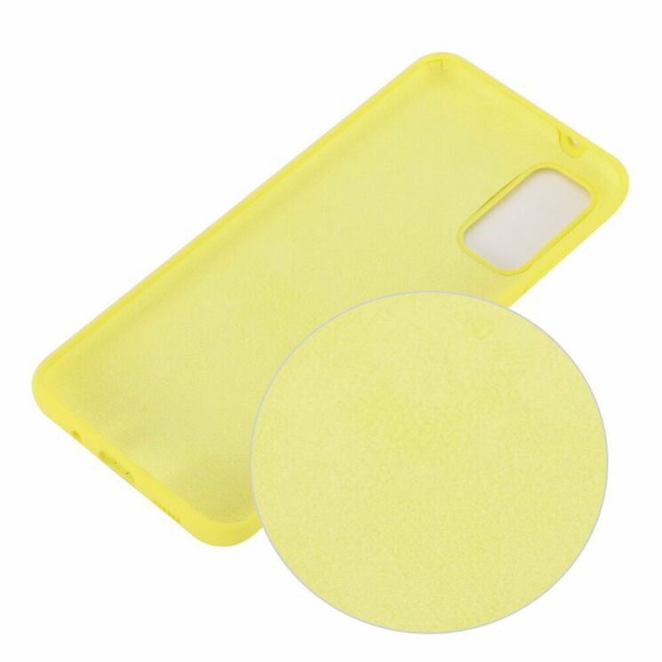 Защитный чехол Deexe Silicone Case для Samsung Galaxy S20 Plus (G985) - Yellow: фото 2 из 6