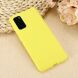 Защитный чехол Deexe Silicone Case для Samsung Galaxy S20 Plus (G985) - Yellow (314024Y). Фото 5 из 6