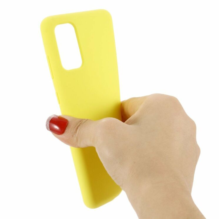 Защитный чехол Deexe Silicone Case для Samsung Galaxy S20 Plus (G985) - Yellow: фото 3 из 6