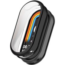 Защитный чехол Deexe Silicone Frame для Xiaomi Mi Smart Band 8 / 9 - Black: фото 1 из 8