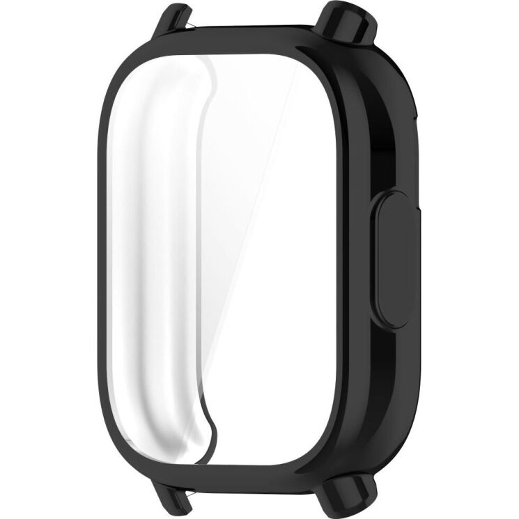 Защитный чехол Deexe Silicone Frame для Xiaomi Redmi Watch 5 Active - Black: фото 3 из 7