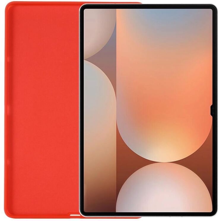 Захисний чохол Deexe Silicone Shell для Samsung Galaxy Tab S10 Ultra - Red: фото 3 з 8
