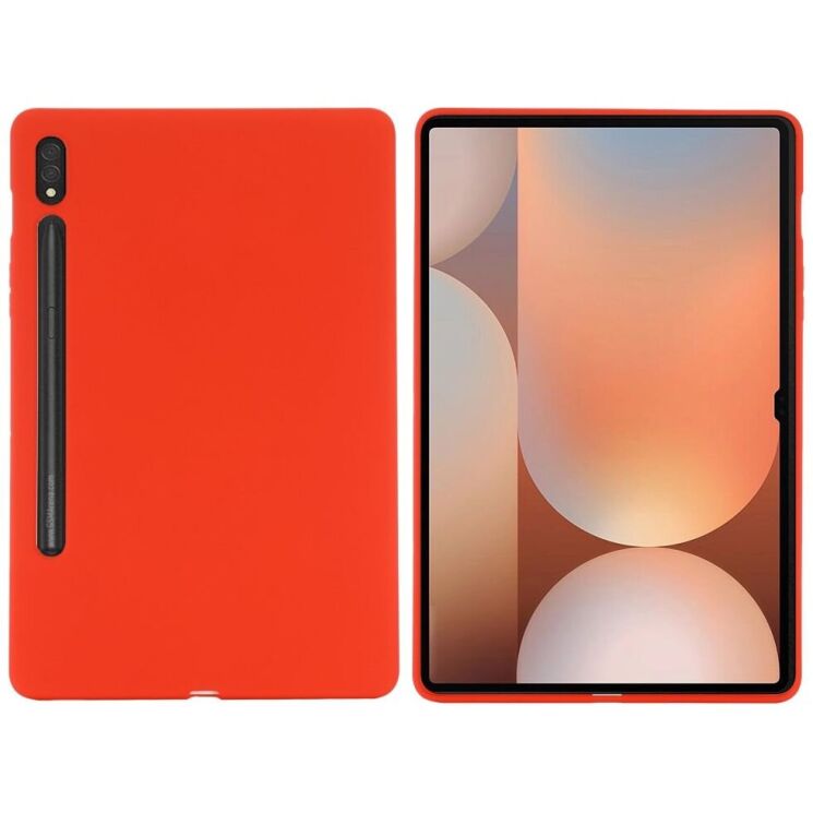 Захисний чохол Deexe Silicone Shell для Samsung Galaxy Tab S10 Ultra - Red: фото 1 з 8