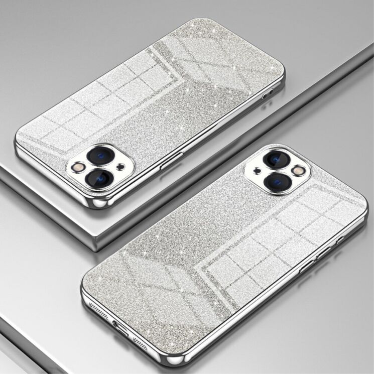 Защитный чехол Deexe Sparkles Cover для Apple iPhone 13 - Silver: фото 2 из 7