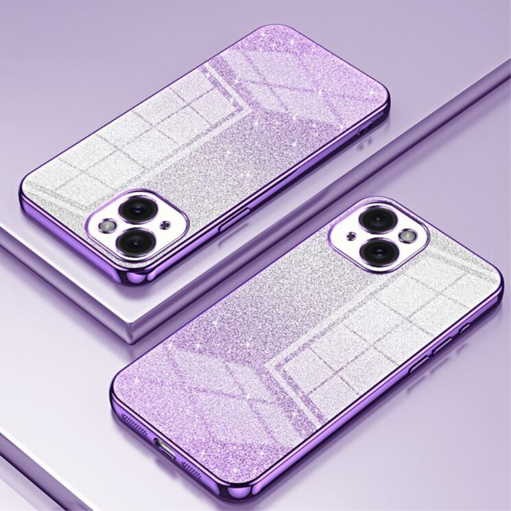 Защитный чехол Deexe Sparkles Cover для Apple iPhone 15 - Purple: фото 2 из 7