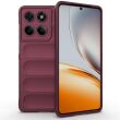 Защитный чехол Deexe Terra Case для Motorola Edge 60 / Edge 60 Fusion - Wine Red (379610WR)