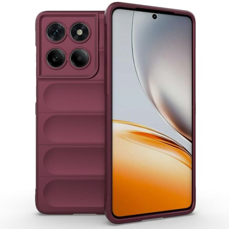 Защитный чехол Deexe Terra Case для Motorola Edge 60 / Edge 60 Fusion - Wine Red: фото 1 из 6